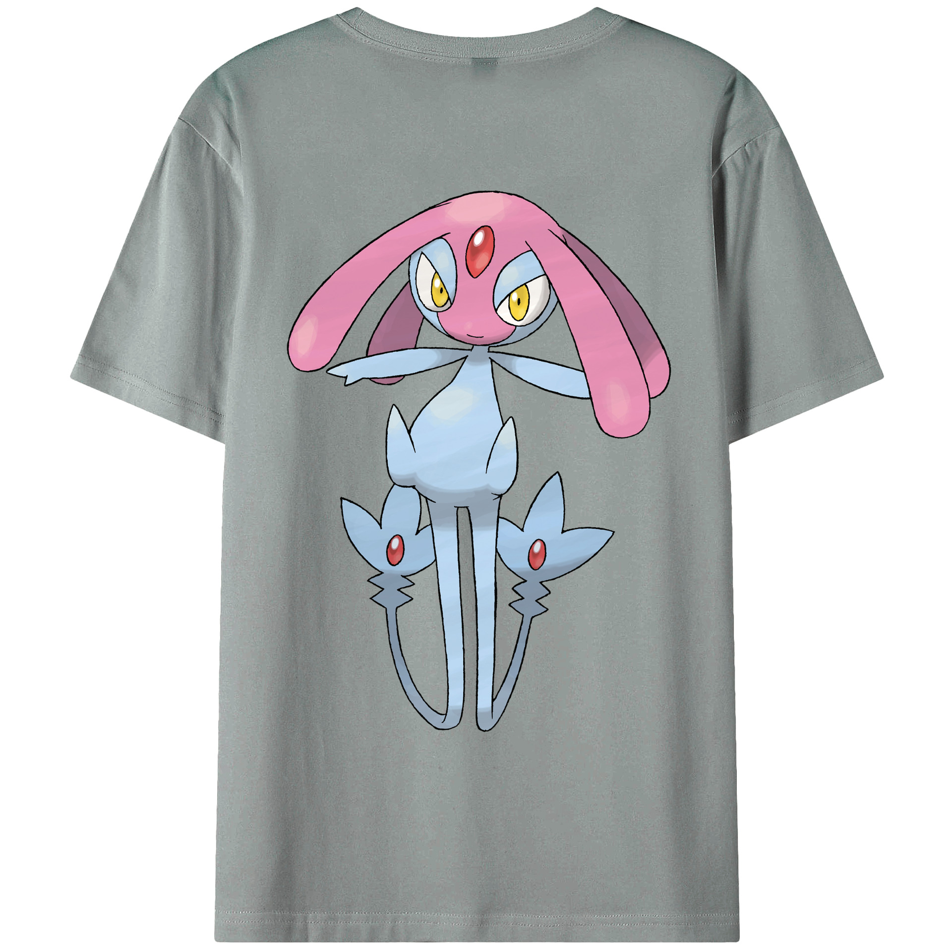 （画像用） ポケットモンスター Pokémon 綿100％ メンズ半袖Tシャツ（バックプリント） 通気性